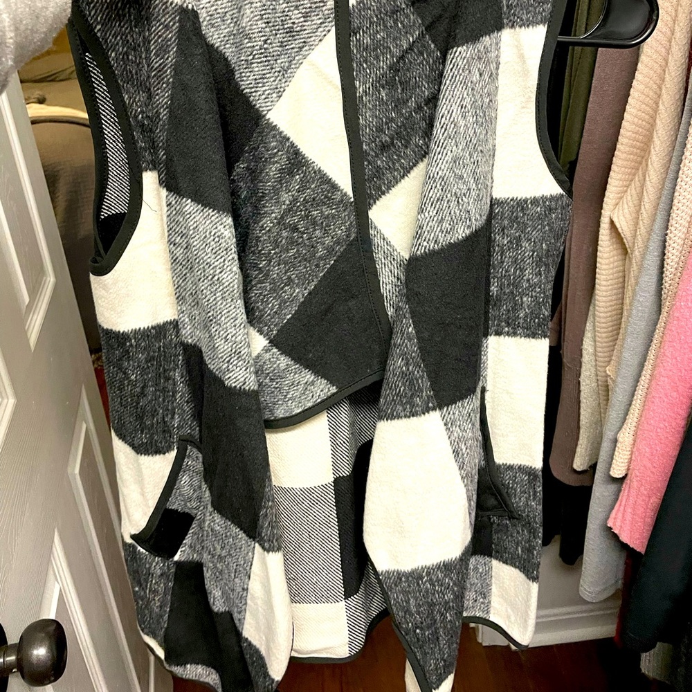 Buffalo plaid vest